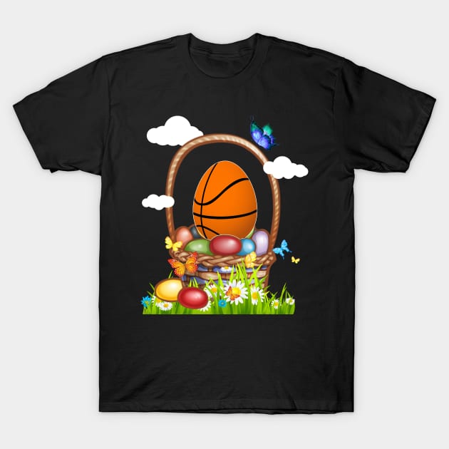 Funny Basketball Egg Easter T-Shirt by suttonouz9